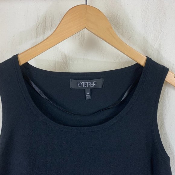 Kasper Knit Tank in Black - Picture 3 of 6